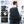 Black business backpack with an expandable main compartment and a luggage strap