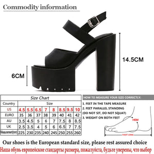 Extreme Heels Chunky Sandals