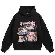 Sweat à capuche Eye Graphic Y2K