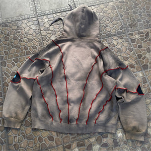Eye Patchwork Cyberpunk Hoodie