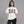 Eyes Print Casual White Y2K Graphic Tees – worn by a woman