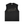 Faded Muscle Shirt Y2K in washed black, flat front view with the cream CYBER swoosh and star print