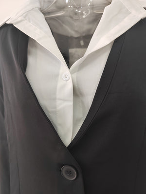 Fake 2 Pcs Jacket Women Suit