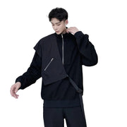 Sudadera Techwear de dos piezas falsa