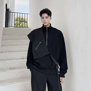 Fake Two-piece Techwear Hoodie