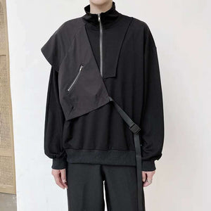 Fake Two-piece Techwear Hoodie