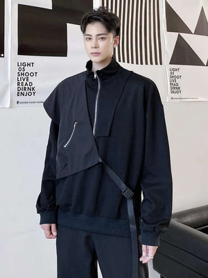 Fake Two-piece Techwear Hoodie
