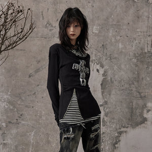 Fake Two-piece Top Y2K