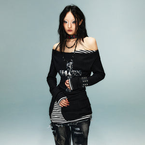 Fake Two-piece Top Y2K