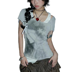 Fake Two-piece Vintage Y2K Top