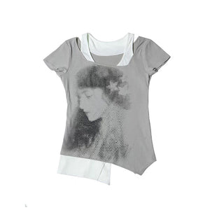 Fake Two-piece Vintage Y2K Top