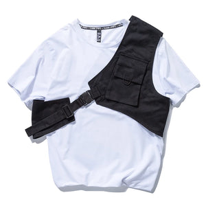 Fashion Asymmetric Cargo Vest