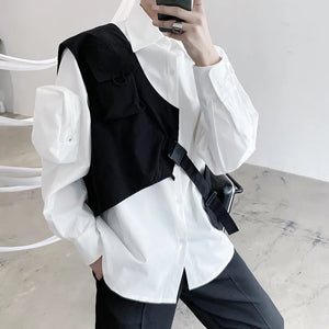Fashion Asymmetric Cargo Vest