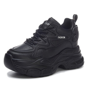 Fashion Black Platform Sneakers