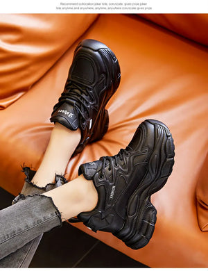 Fashion Black Platform Sneakers