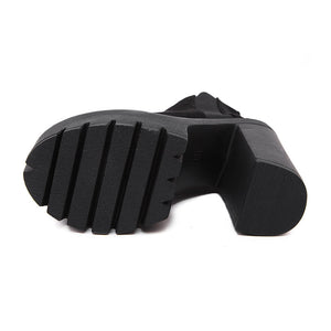 Fashion Black Women Shoes Y2K