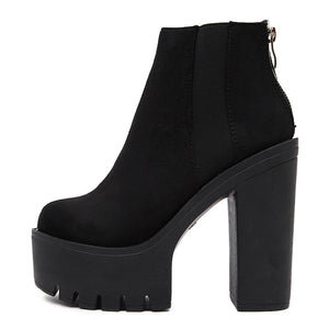 Fashion Black Women Shoes Y2K