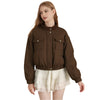 Fashion Brown Spring Jacket Women