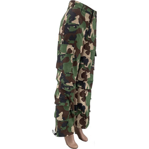 Fashion Camo Cargo Pants Casual