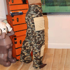 Fashion Camo Cargo Pants Streetwear