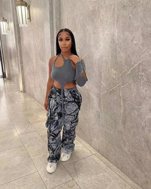 Fashion Camo Cargo Pants