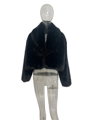 Fashion Faux Fur Jacket Women Spring