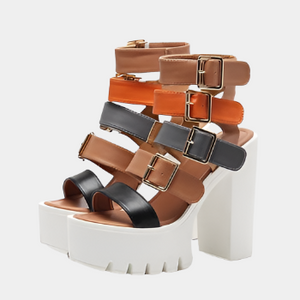 Fashion Gladiator Chunky Sandals