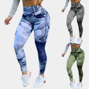 Fashion High Waist Camo Cargo Pants