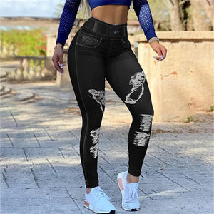 Fashion High Waist Camo Cargo Pants