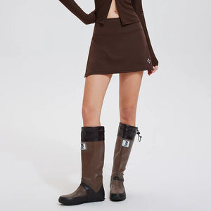 Fashion Knitted Black Skort