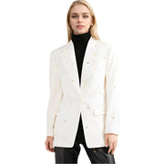 Veste de costume slim tendance pour femme