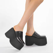 Fashion Square Toe Shoes Y2K