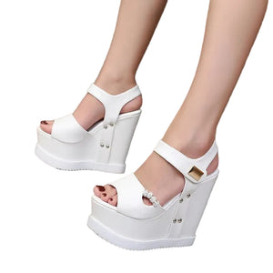 Fish Mouth Thick Bottom Shoes Y2K