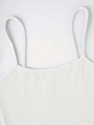 Fashion White Bodysuit Casual