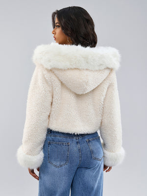Fashion Women Jacket Spring Faux Fur