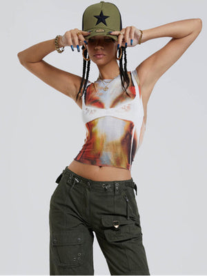 Fashion Women's Crop Tops Slim