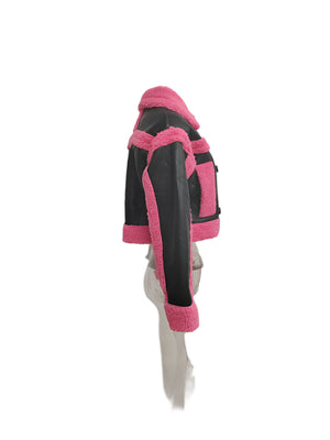 Faux Fur Jacket Spring Imitation Leather