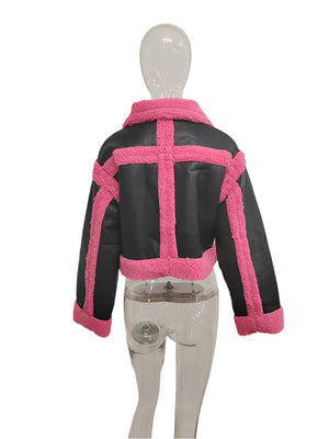 Faux Fur Jacket Spring Imitation Leather