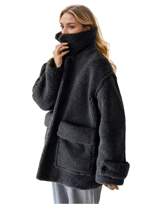 Faux Fur Thick Jacket Women Spring