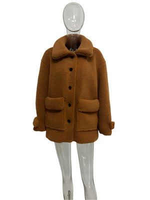 Faux Fur Thick Jacket Women Spring