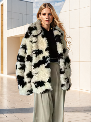 Faux Fur Thick Women Jacket Spring