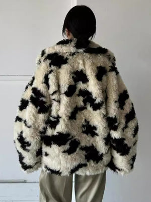 Faux Fur Thick Women Jacket Spring
