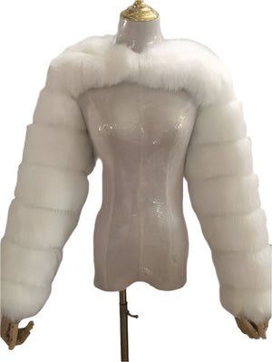 Faux Fur Vintage Spring Jacket Women