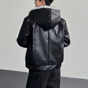 Faux Fur Y2K Jacket Men