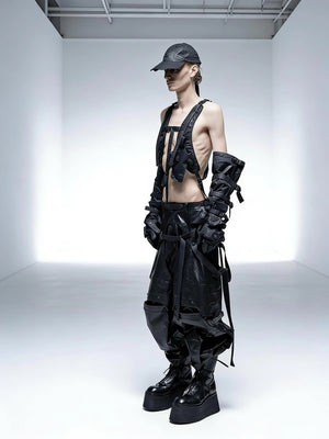 Fingerless Cyberpunk Long Gloves