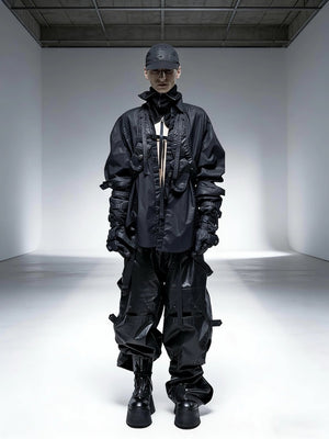 Fingerless Cyberpunk Long Gloves