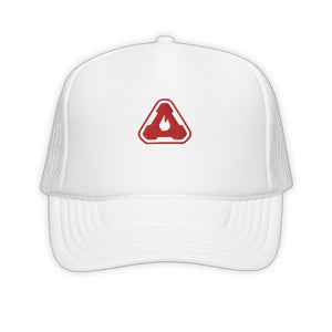 Fire Hazard Trucker Hat - product view on white background