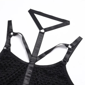 Fishnet Cut Out Bodysuit
