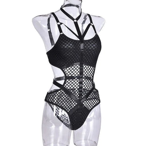 Fishnet Cut Out Bodysuit
