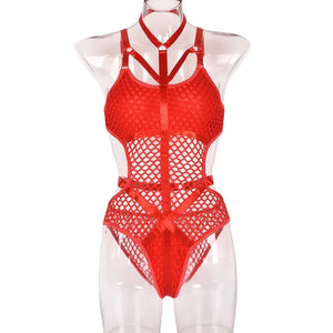 Fishnet Cut Out Bodysuit
